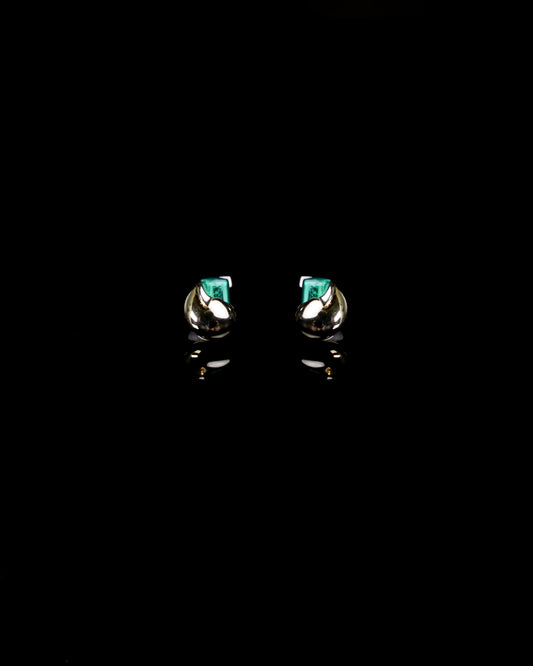 Maze Seashell Earrings in Sterling Silver
