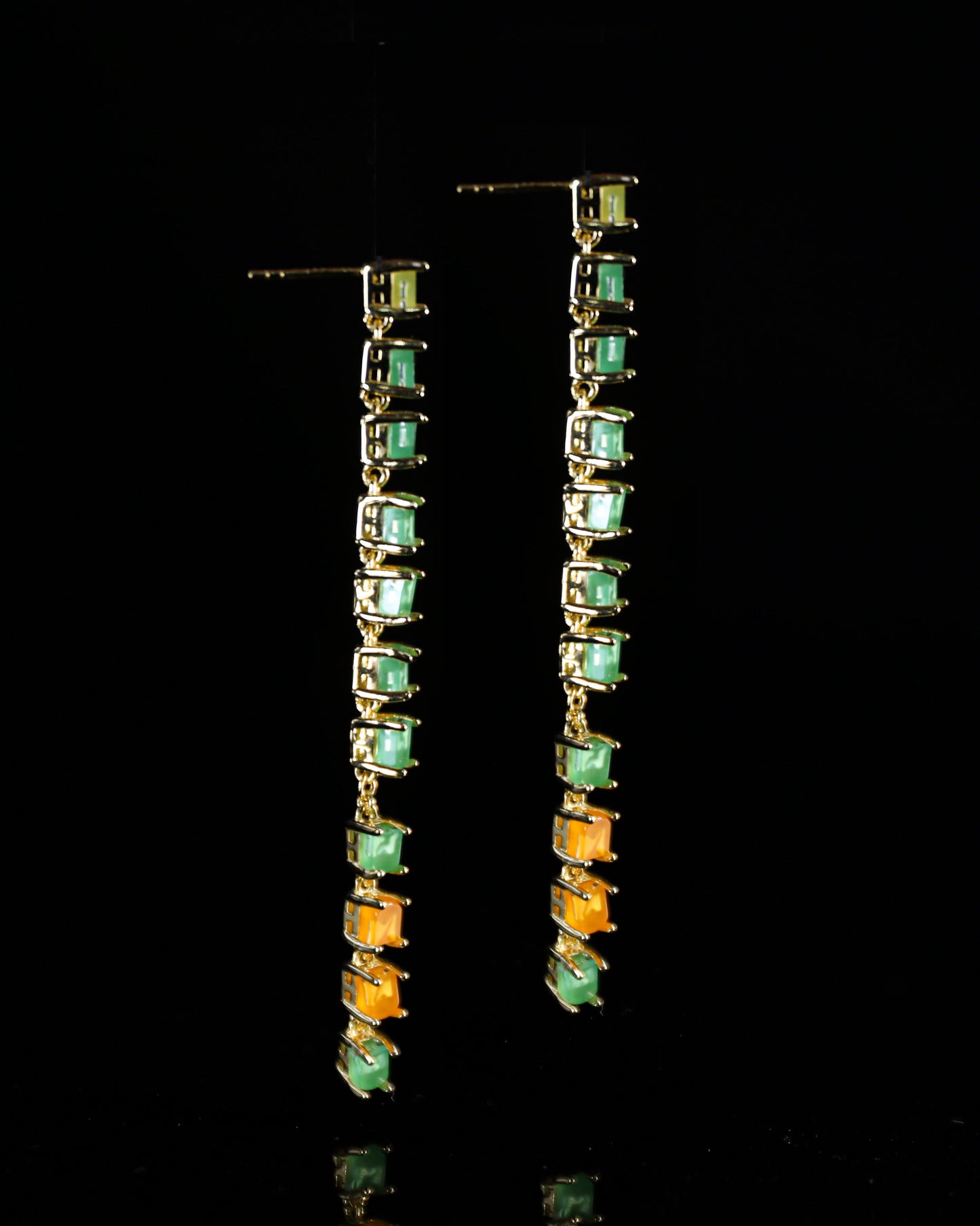 18ct Gold Plated Twilight Maze Earrings