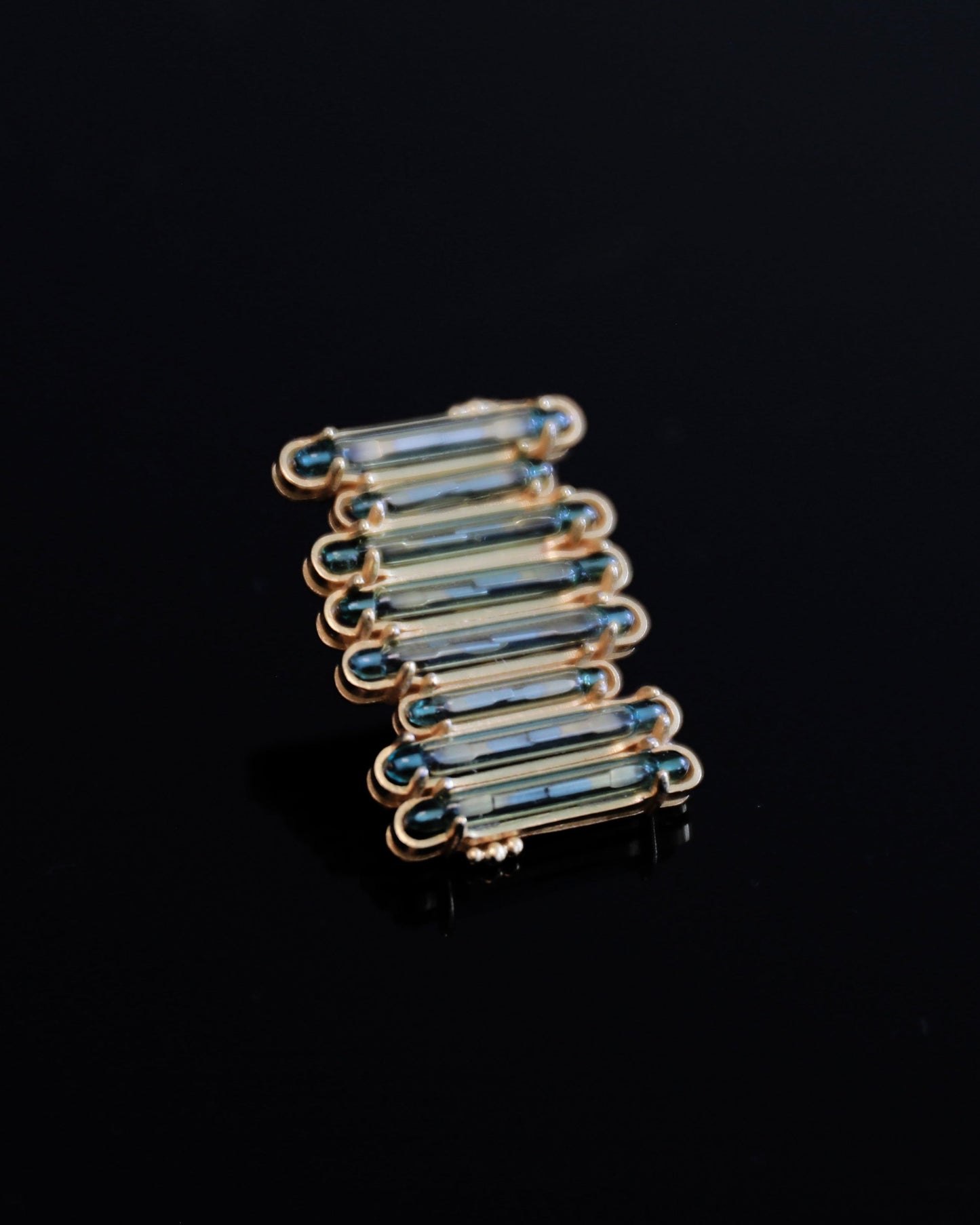 Switch ON! Brooch pin in 18ct Gold Plated Silver