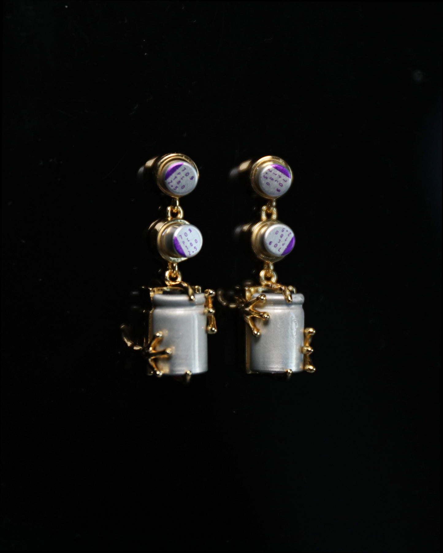 In an Iridescent Time Earrings