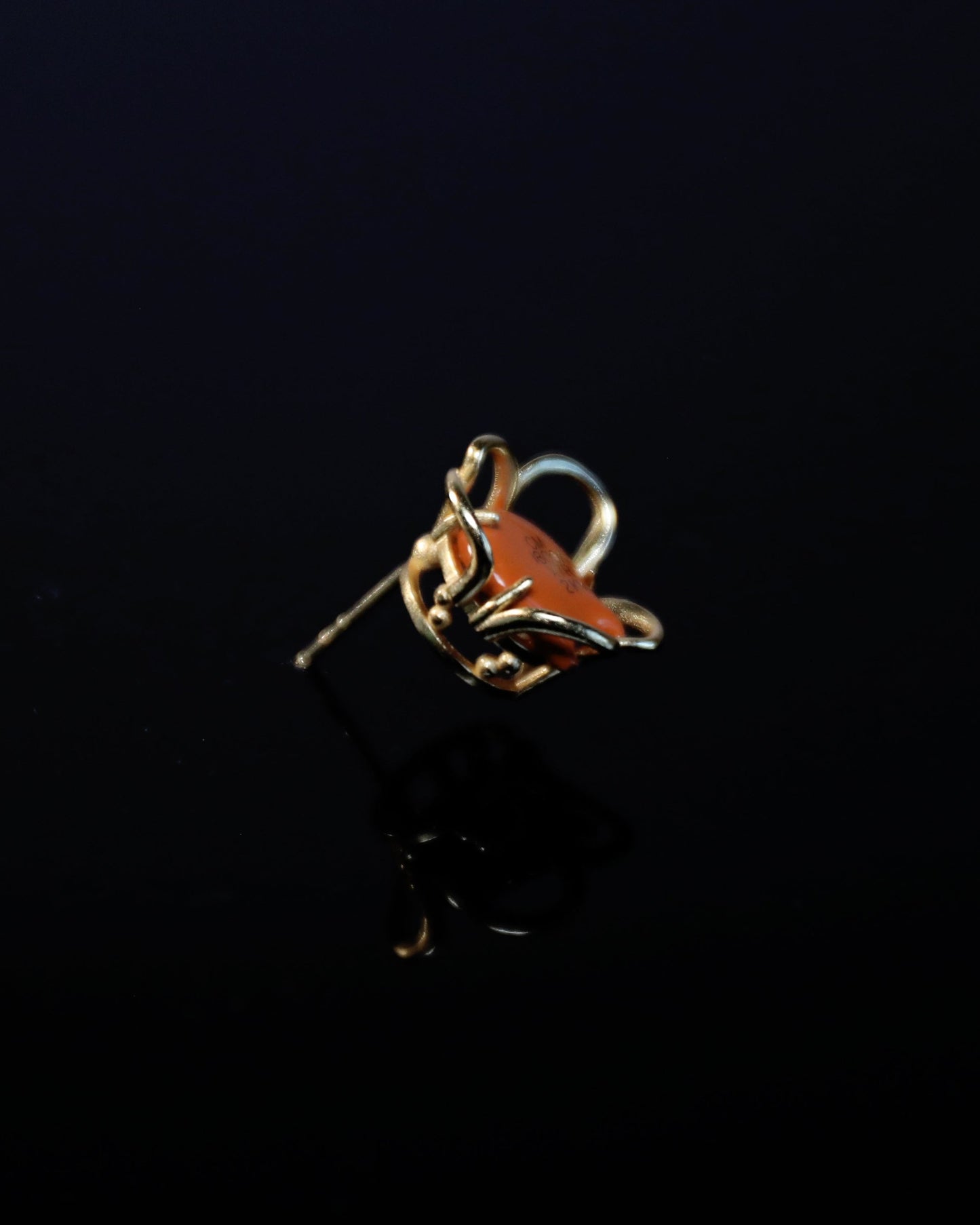 Meta Blossom Earrings 18ct Gold Plated silver