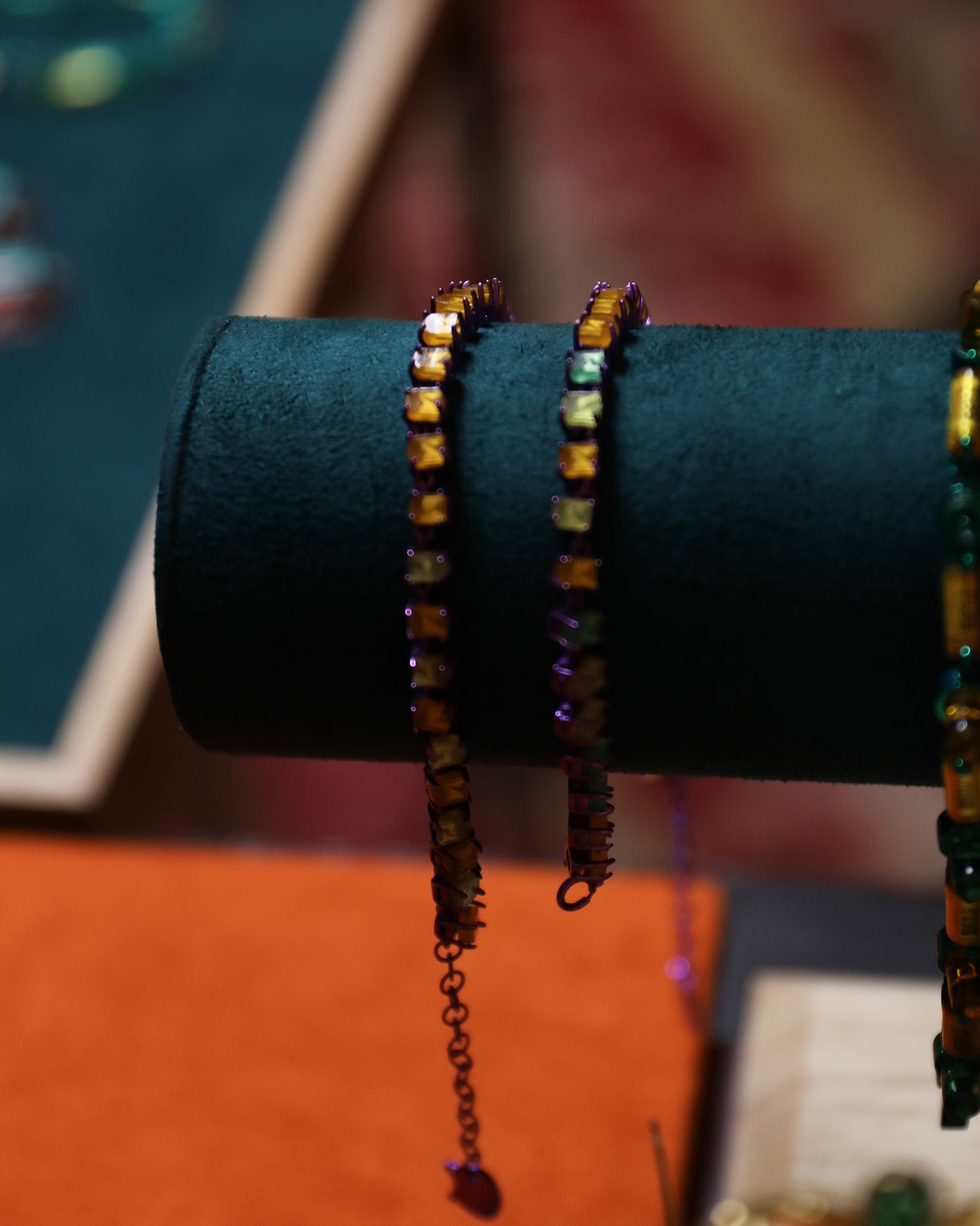 Midnight Maze Purple Bracelet in Sterling Silver with LED