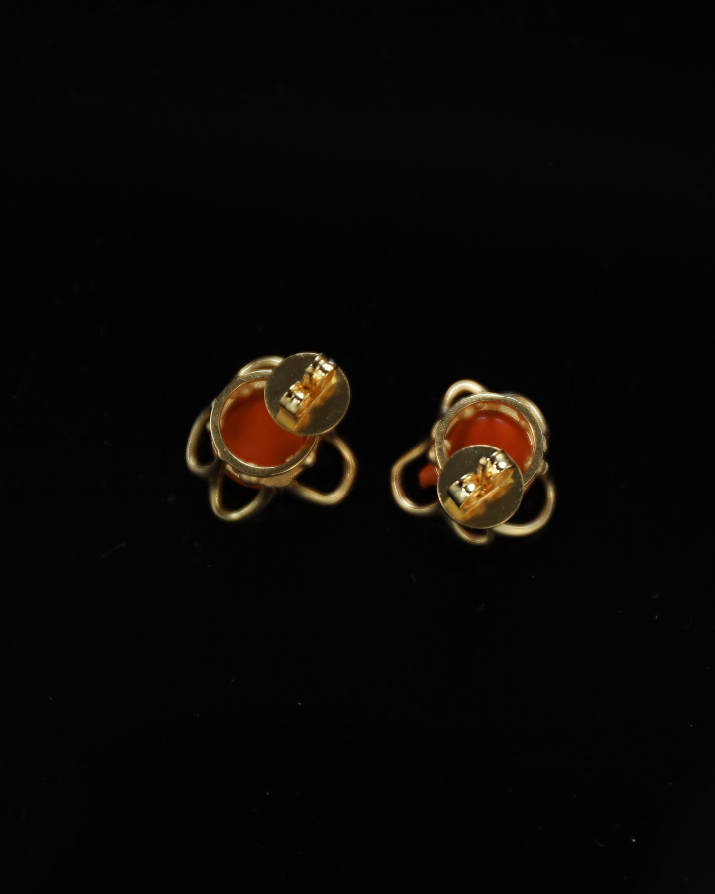 Meta Blossom Earrings 18ct Gold Plated silver