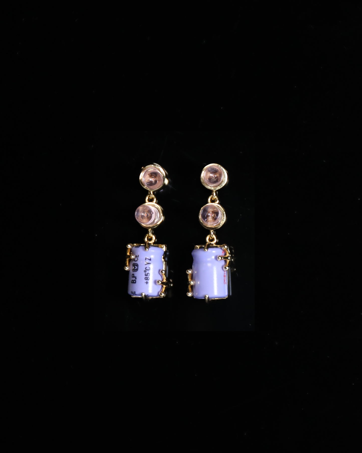 Baccata 18ct Gold Plated Silver Earrings