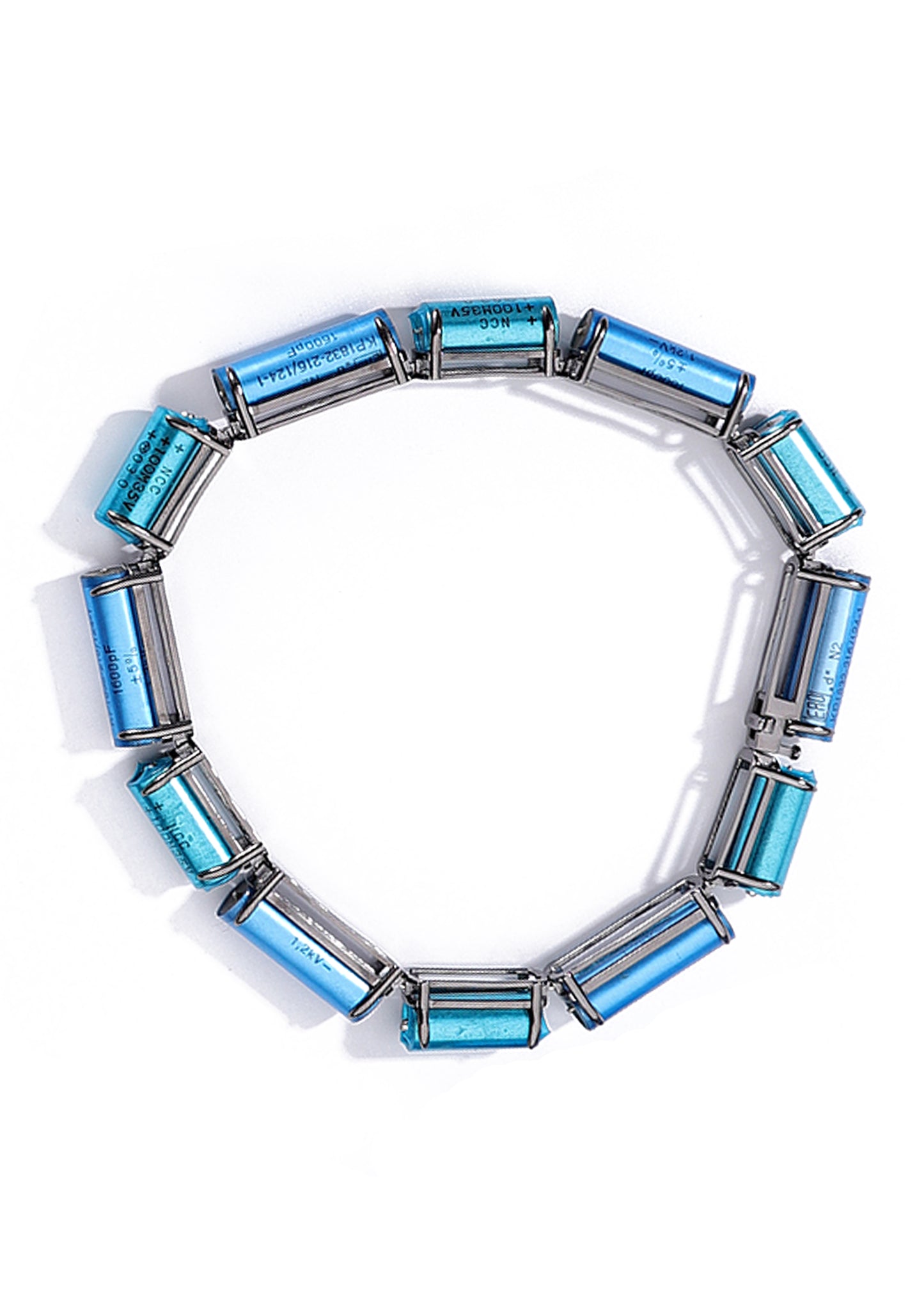 Slanguage Choker in Silver with E-waste