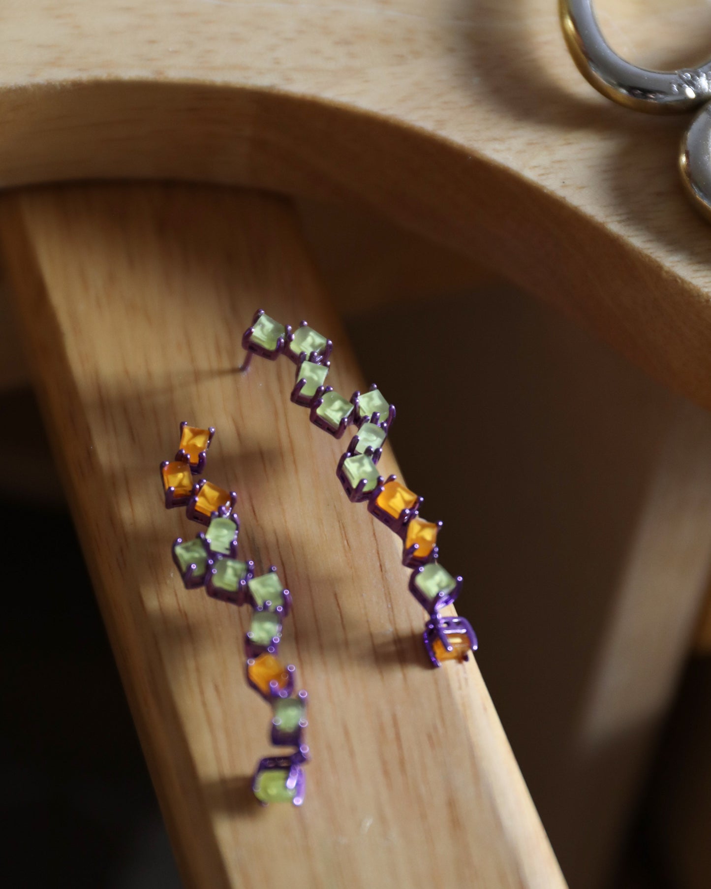 Midnight Purple Earrings with LED