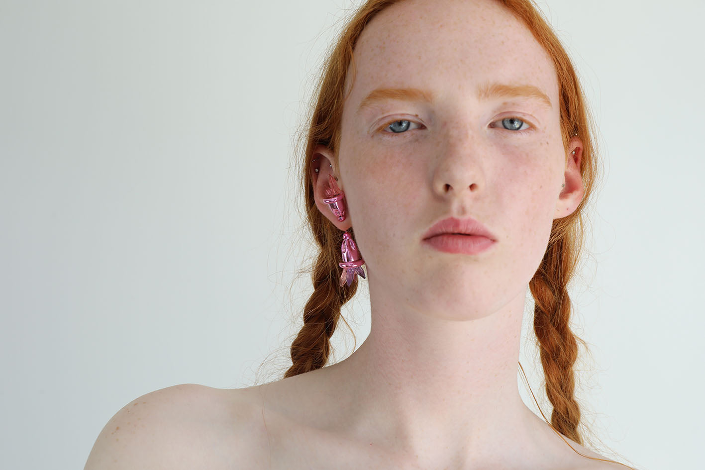 Phygital Wanderlust Pink Earring or Brooch