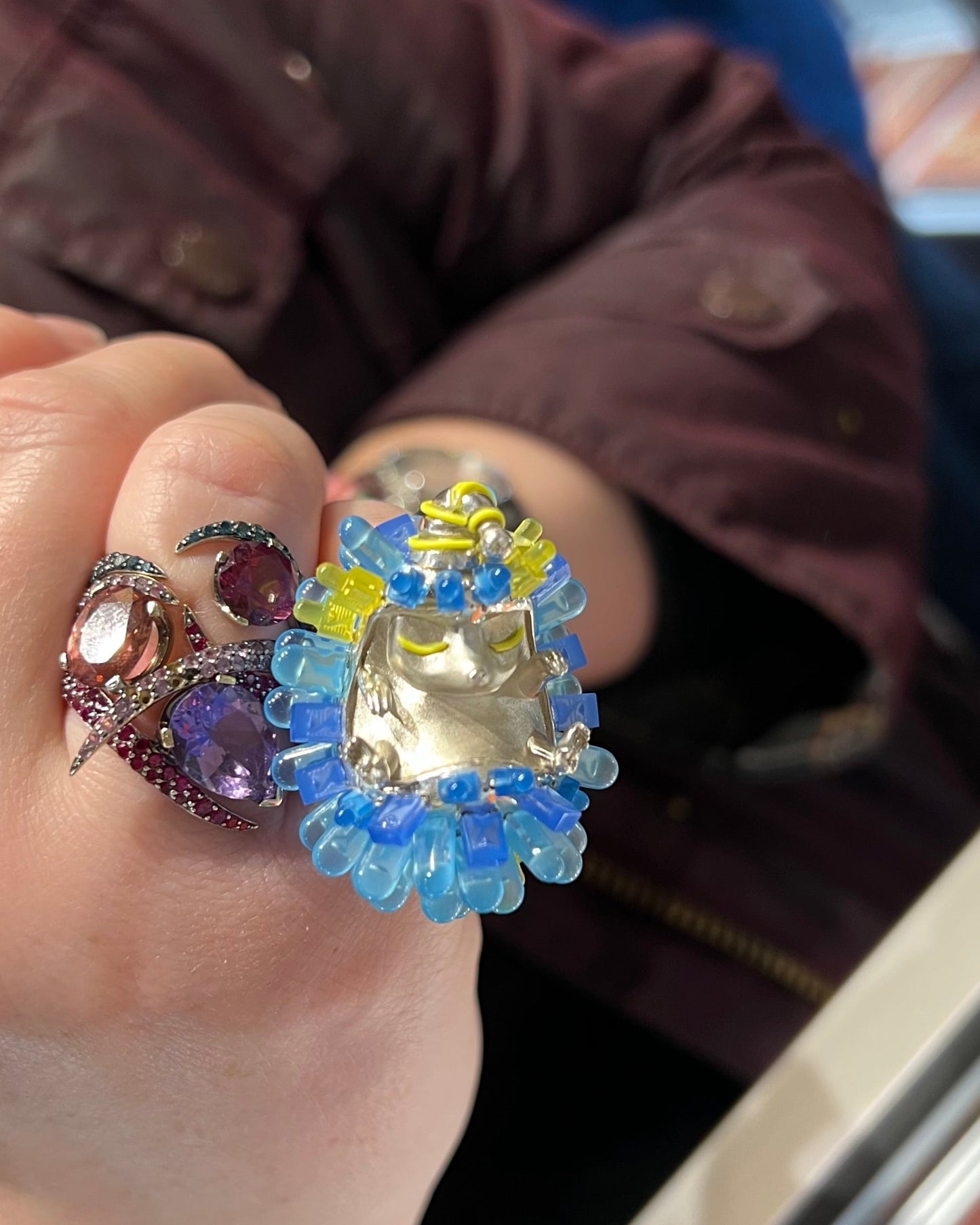 Snoozing Hedgehog Ring