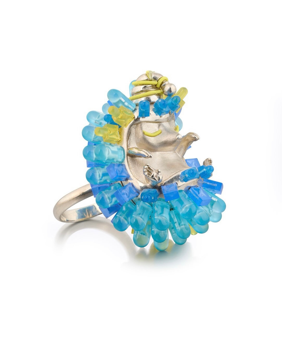 Snoozing Hedgehog Ring